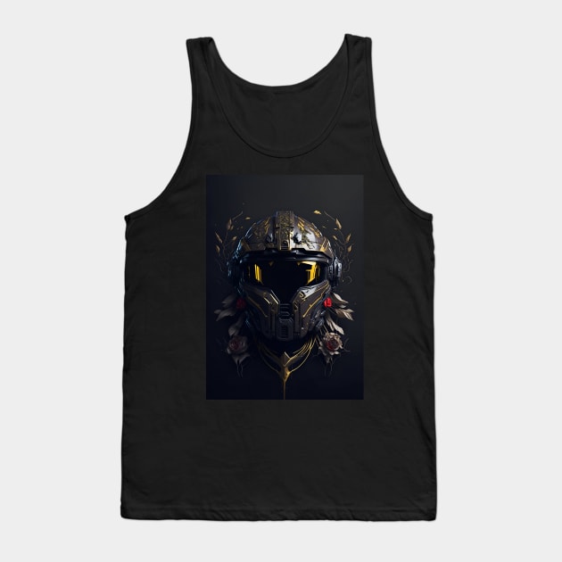 Halo Master Chief Helmet 01 - Gold & Rose COLLECTION Tank Top by trino21